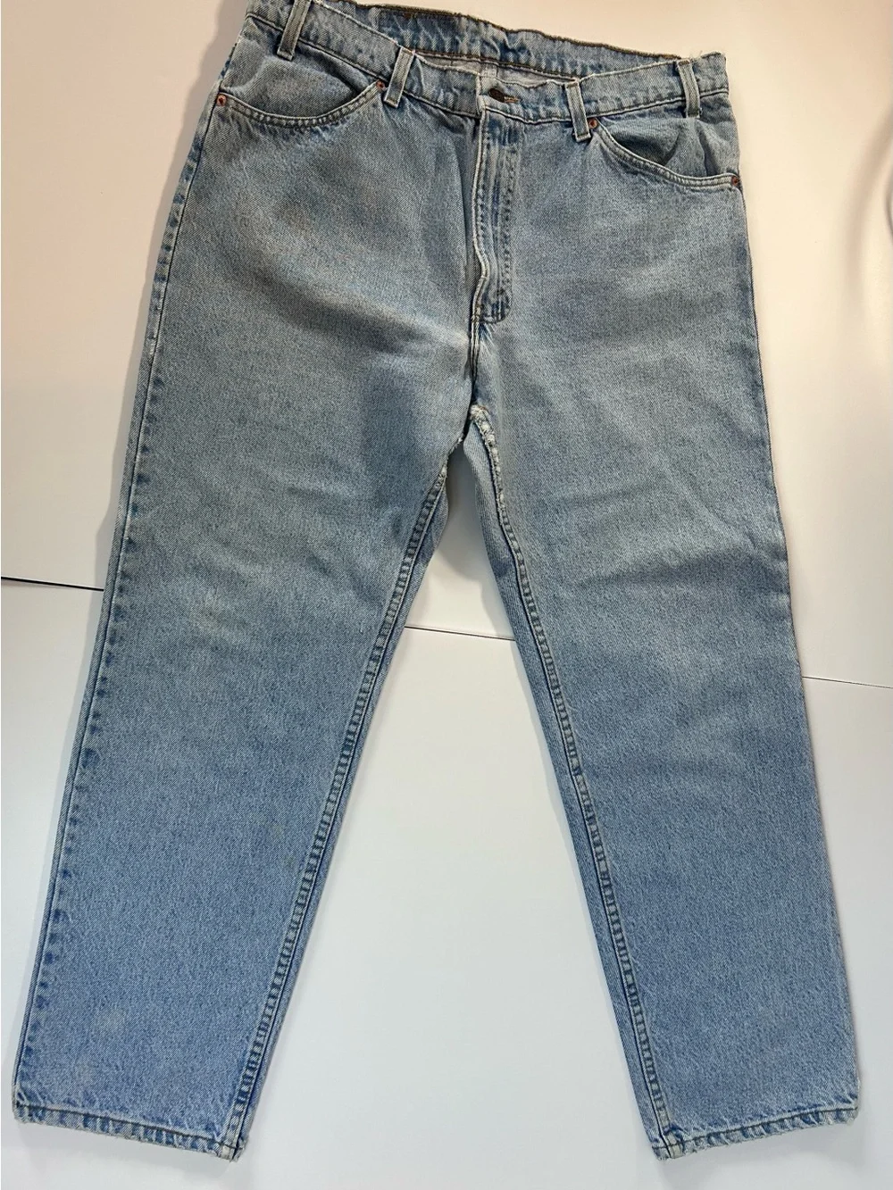 Vintage Levi’s 506 Orange Tab Made in USA Jeans 38x30 Light Wash Relaxed Fit